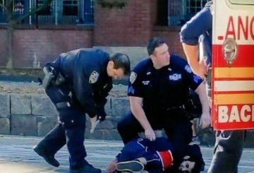Headline Sayfullo Saipov Caption Image of Manhattan truck ramming suspect Sayfullo Saipov restrained by police officer Sayfullo Saipov Picture: @TerrorToday REF: https://twitter.com/TerrorToday/status/925479707033985024