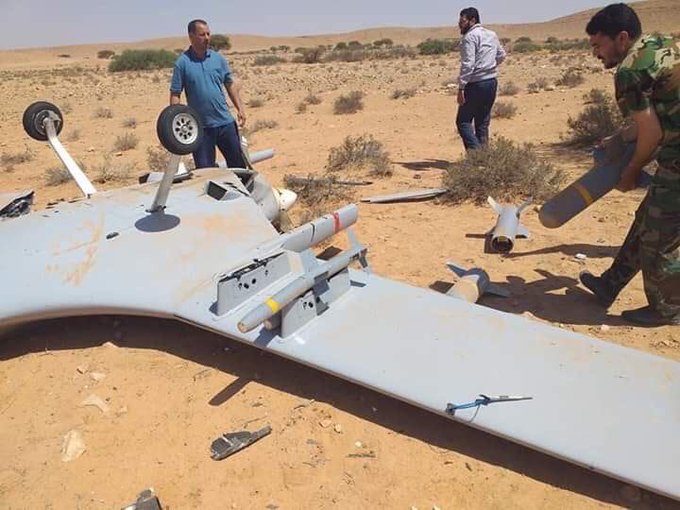 TB2 shot down by LNA near the Bani Walid. Roketsan MAM-C & MAM-L Smart Micro Guided Munitions