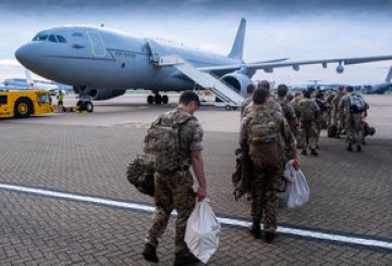 This week members of all three services and civilians have deployed to Afghanistan to assist in the draw down of troops from the area. They travelled from the U.K. They undertook the long journey via various routes of transport, including an RAF Hercules
