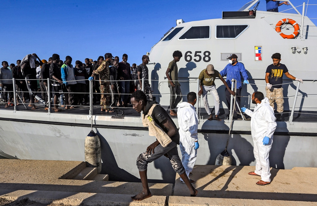 AFP Gusrdia Costiera libica