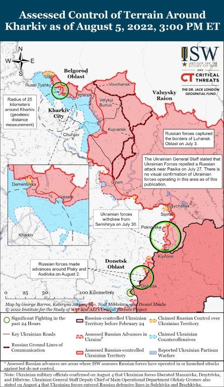 Kharkiv Battle Map Draft August 05,2022