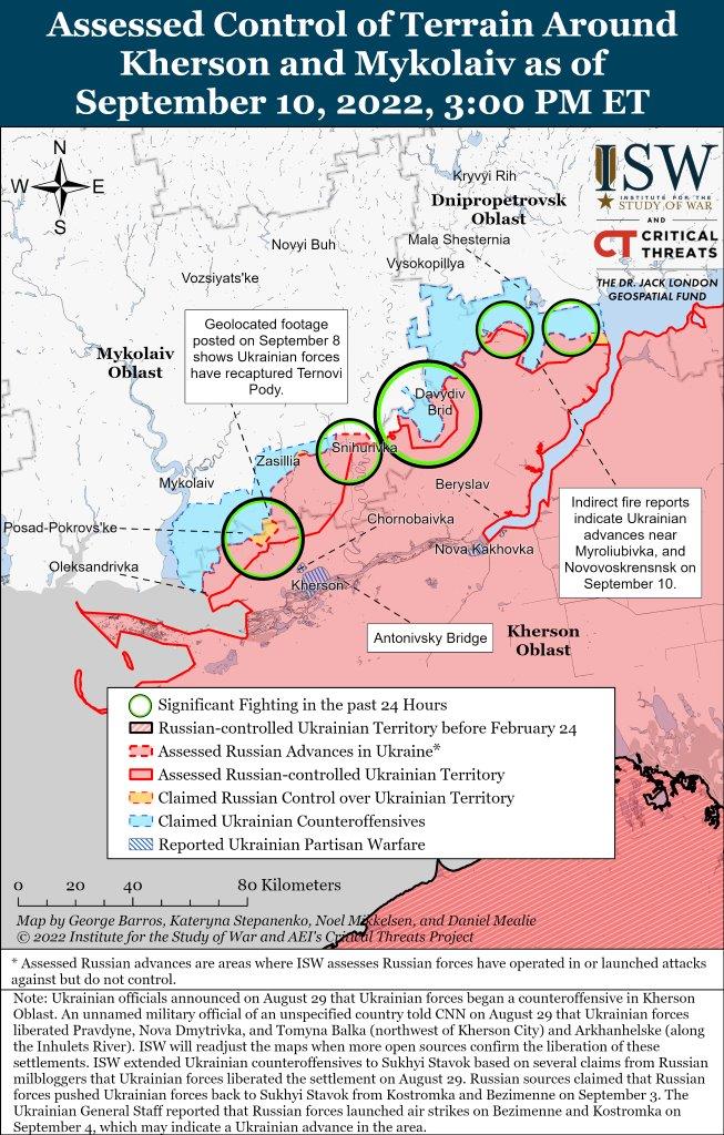 Kherson-Mykolaiv Battle Map Draft September 10,2022