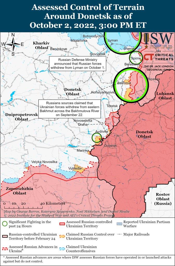 Donetsk Battle Map Draft October 02, 2022