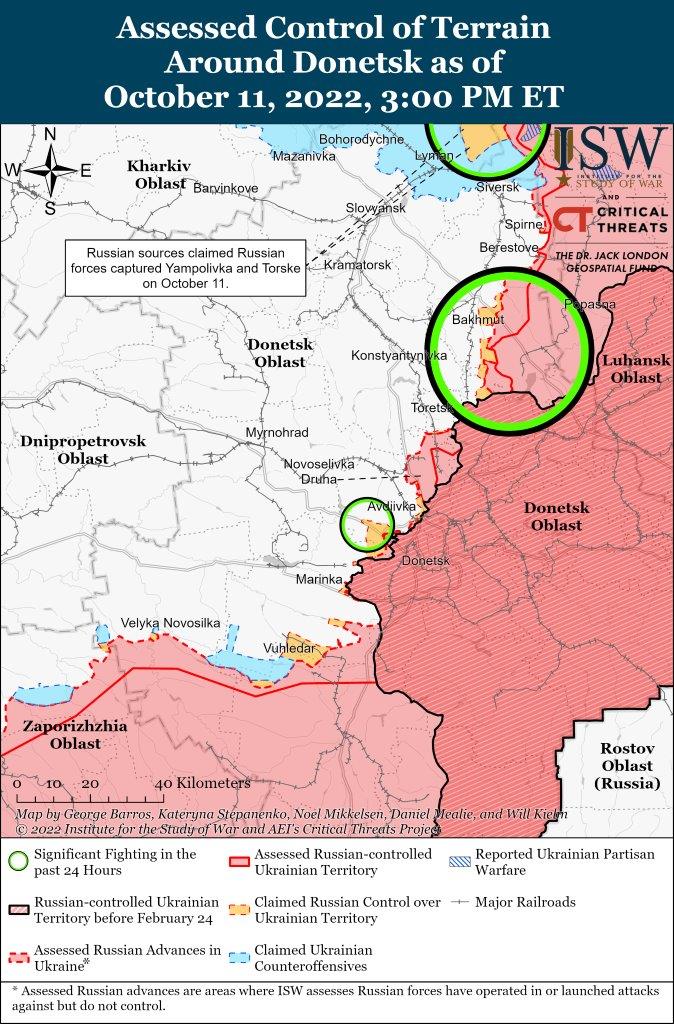 Donetsk Battle Map Draft October 11,2022