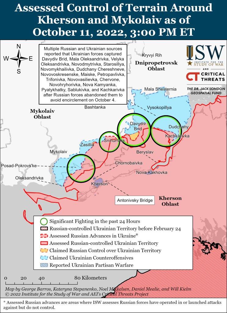 Kherson-Mykolaiv Battle Map Draft October 11,2022