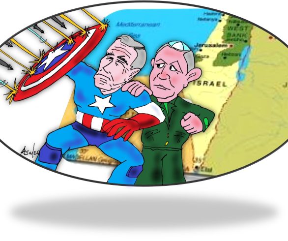 Lo scudo di Capitan America difende Israele