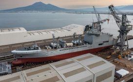 Fincantieri vara la nave da supporto logistico Atlante per la Marina Militare