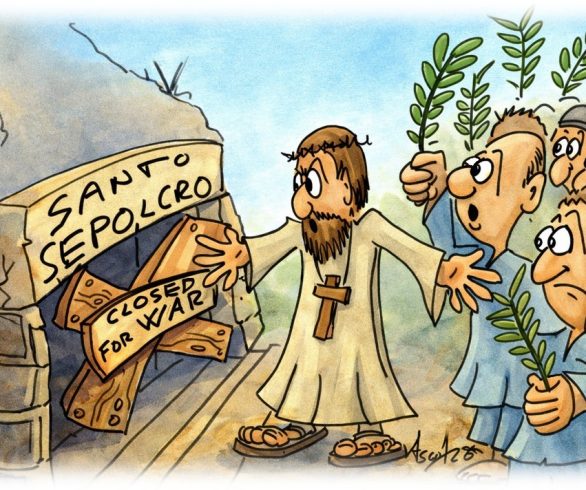 “Chiuso per guerra” – Buona Pasqua