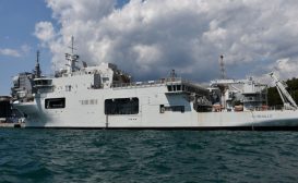 Prima uscita in mare per nave Quirinale, la nuova unità idro-oceanografica maggiore