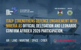 L’Italia rafforza la collaborazione con la Nigeria: una delegazione e Leonardo ad AFRIDEX 2026